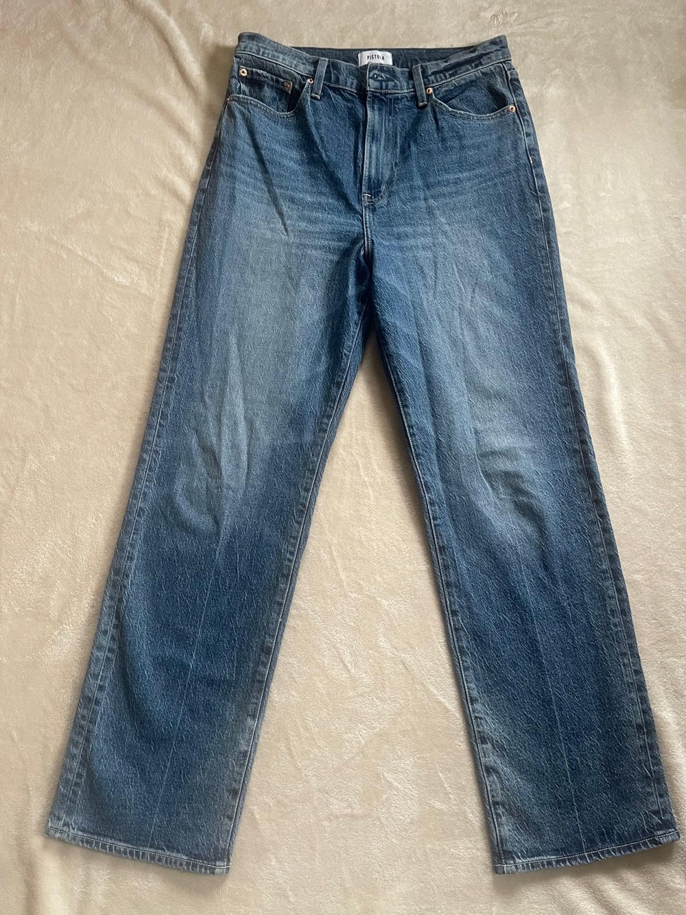 pistola  Medium Blue Straight Jeans